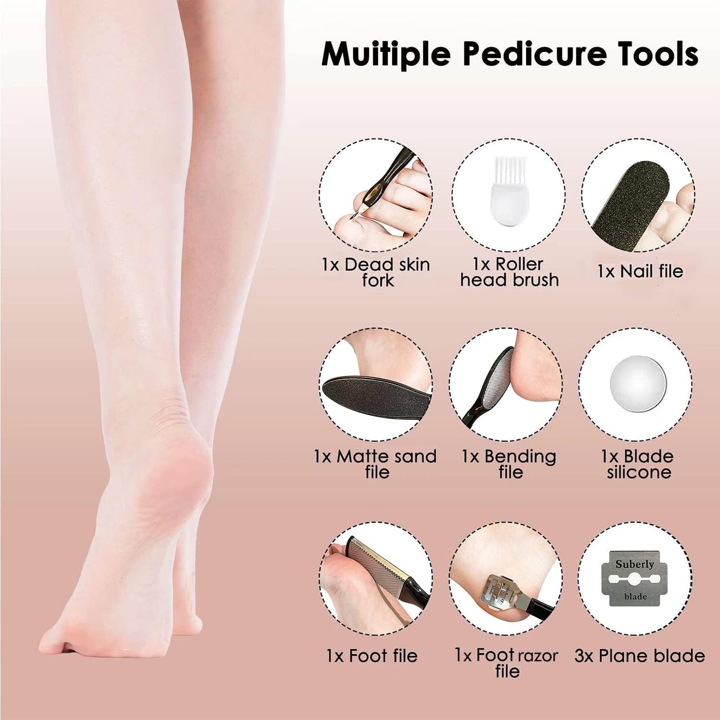 Electric Pedicure Foot File Callus Remover